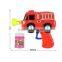 inertia plastic solid color fire engines bubble gun toys for kids