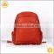 Red color fashion style pu leather china handmade military laptop backpack