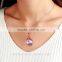 hot sale jewellery set 18K gold plated 925 sterling silver precious natural Amethyst Pendant Necklace Factory wholesale