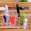 Clear Acrylic 24 Trapezoid Holder Display Stand Cosmetic Organizer Makeup Case