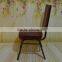 2016 Good Quality Metal Leather Restaurant Dinning Chair for hotel
