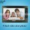 Hot sale 9 inch plastic screen handfree monitor with night vision camera video door phone for intercom system