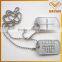 High quality metal engraved dog tag
