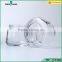 empty round glass honey storage jar food packing jar