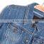 Ladies Buttoned Denim Jacket Light Blue