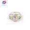 Classic Alloy Ring With Green Rhinestone For Women