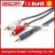 High speed 2RCA to DC 3.5mm input and output audio video av cable