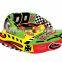 heavy duty snow sled / water tube / towable water ski with fabric cover