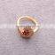 >>>2016 YIWU T&J Women Fashion European Style Rings Gold Plated Eyes Rhinestone Crystal Fox Tail Flower Finger Rings for Lady/