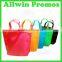 Colorful Logo Shopping Handbag Women Cheap Non-woven Tote Bag