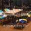 Foshan neoclassic wooden cafe style table chairs