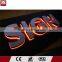 Factory Direct Sale Outdoor 3D Illuminated Sign Backlit Stainless Steel Led Signage