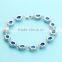 925 Sterling Silver Blue Opal Handmade Bracelet SBI184W