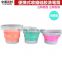 Transon foldable Brush Washer with handle, Plastic brush washer. water pot, blue, red, orange, green color .