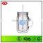 20oz Bpa Free Double Wall Acrylic Mason Jar With Lid And Straw