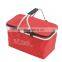 Fruits Wine Food Bag, Canvas Holiday Camping Travel Bag, Insulated Thermal Food Carry Bag
