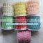 Factory wholesale 15mm Many Color Choosed Flatback Plastic Flower Pearl with Rhinestone Chain Trim