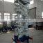 Electric hydraulic mobile scissor lift with pulling device