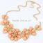 Metal Acrylic Flower Vintage Collar Pendant Statement Necklace Women Necklaces & Pendants Fashion Necklaces for Women 2014