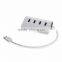 High Speed 5Gbps USB 3.0 Stylish Metal 4 Ports Aluminium USB 3.0 Hub