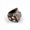 Handmade Ebony Wood Ring With 925 Sterling Silver With Rose Quartz Stone