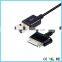 Super Flexible Flat Retractable Female Type C USB To Male RCA Cable For Samsung Galaxy Tab P1000 P1010