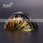 amber half round oil rubbed bronze glass knob