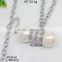 Attractive real pearl steel color necklace in affordable price