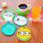 Folding silicone baking mat rubber tea folding mat cup coaster