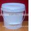 1 galon 5 galon 5litre 10 litre PP white plastic bucket cheap plastic bucket manufacturer for wholesales