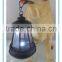 hot selling resin garden dog statues with solar light made in china