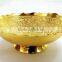 Beautiful gift item, return gift, home and garden decoration brass gold plated bowl