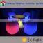 Cordless waterproof IP65 illuminated flashing multicolor change led table set