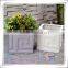 Handmake Square Polyresin Indoor Flower Urn