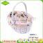 Wholesale China custom promotional eco white wicker flower girl baskets