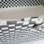 Large cheap handled colored plastic strap woven basket