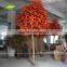 Red color 3 meter height large outdoor artificial trees chinese maple tree for wedding decoration