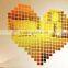 Collocation photo wall stickers,DIY golden mosaic 3d wallpaper for wall stickers