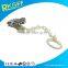 novelty design die casting zinc alloy material baby pacifier clip with plastic chain