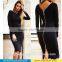 2016 New Arrival Women backzip Bodycon Long Sleeve Evening Sexy Party Cocktail Mini women short dress wholesale