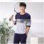 Man Pajamas Cotton Long Sleeve / Cotton Youth Men's Leisure Wear Suits