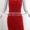 2015 Red Color Fashion Dress One Piece Girls Party Dresses Apparel