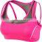 fashionable women's training mid-support reflective sports bra