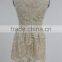 machine made sleeveless young ladies crochet lace evening party mini dress