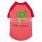 raglan t shirt clothes dog clothes with printing