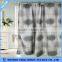 Silvery Gray Waterproof Polyester Nautical Shower Curtains For Bathroom
