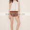 2016 guangzhou shandao high quality summer new design casual sleeveless lace patchwork women western tops