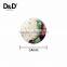 D&D Hot Sale 20pcs/lot Mixed Color Fabric Covered Buttons Plastic Button Fabric Craft For Clothes Sewing Supplies 14mm