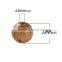 Low Price Brown Stripe Pattern Pine Wood Spacer Beads