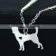 New stainless steel pendant necklace dog shape animal pendant